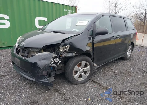 2015 Toyota Sienna L 7 Passenger from USA, damaged, VIN 5TDZK3DC9FS538905